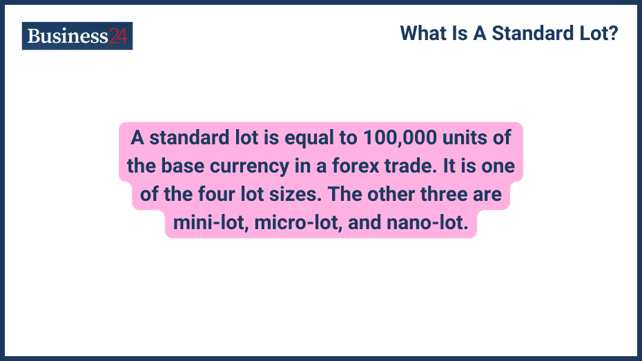 What Is A Standard Lot Definition